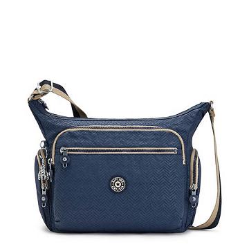 Kipling Gabbie Crossbody Bags Endless Blue Embossed | AU 1150KO